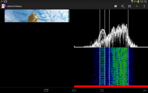 SSTV Empfang am Tablett