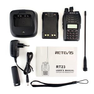 Retevis RT23 UHF+VHF 5W Cross-Band Repeater Dual PTT Dual Display Dual Band