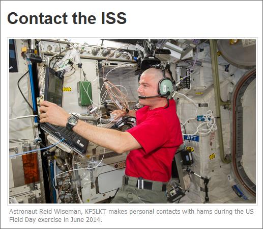 IN WELCHEN MODE KONTAKTIERT MAN DIE ISS?